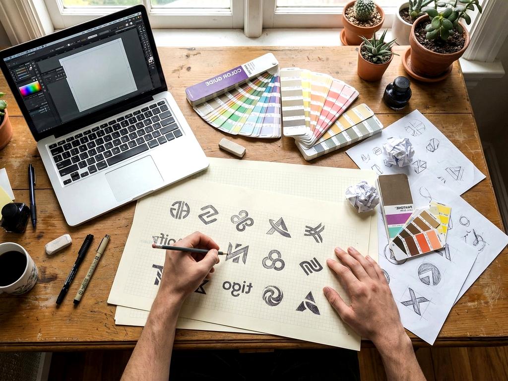Concept artist working on game character design